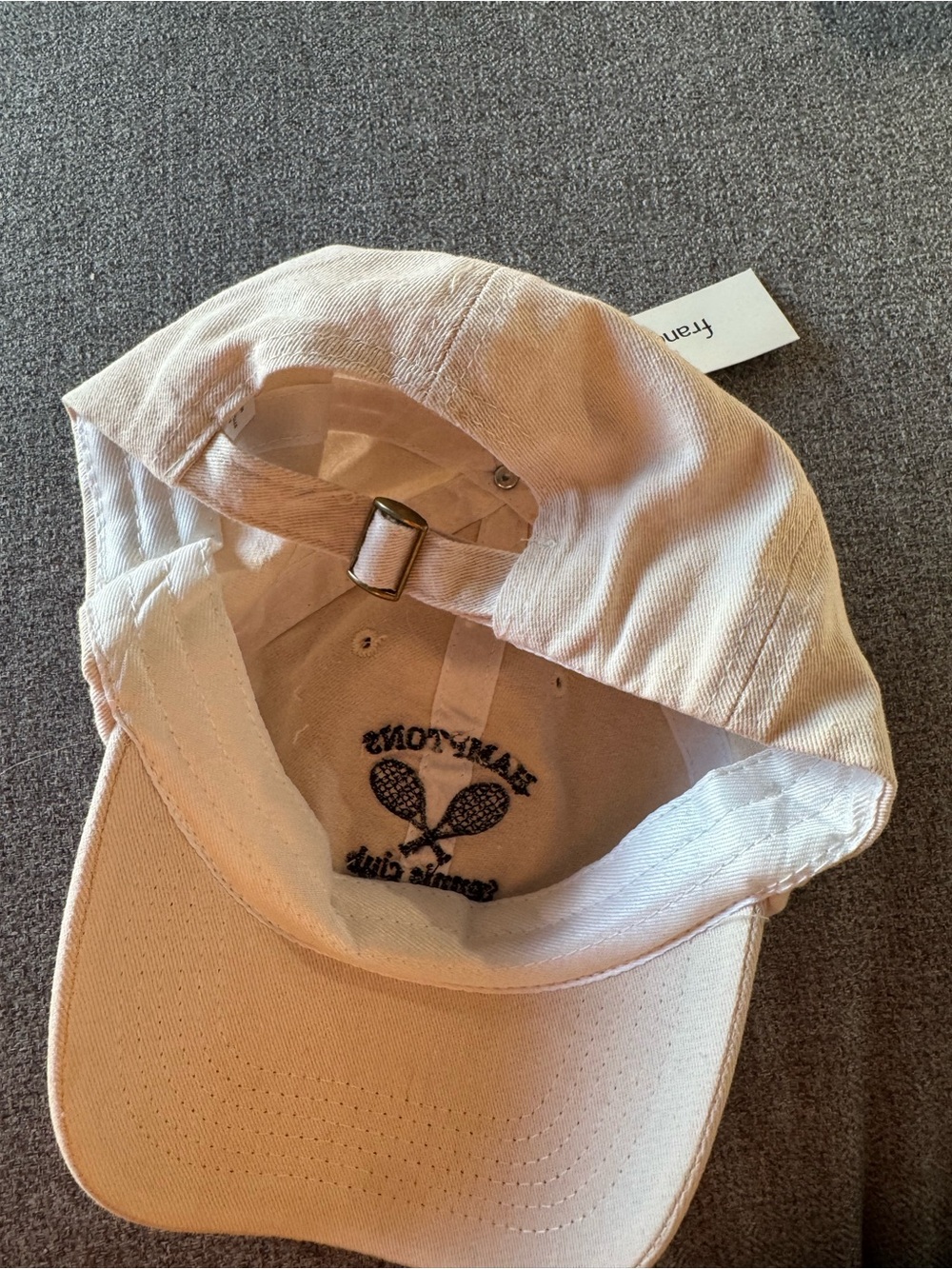 Francesca's Collections Beige 'Hamptons Tennis Club' Embroidered Cap - Picture 2 of 3